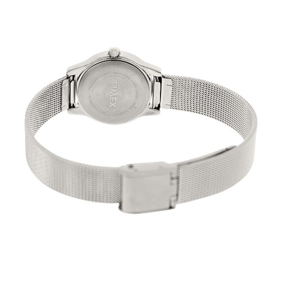 Timex Montre Habillée pour Femme, Face Ton Argen - Picture 2 of 12